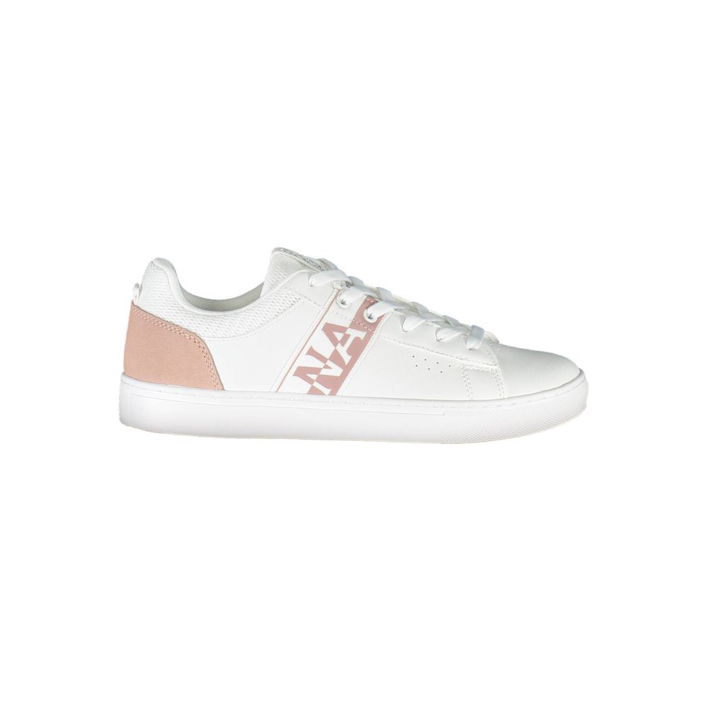 Napapijri White Leather Women Sneaker LUNESCAPE