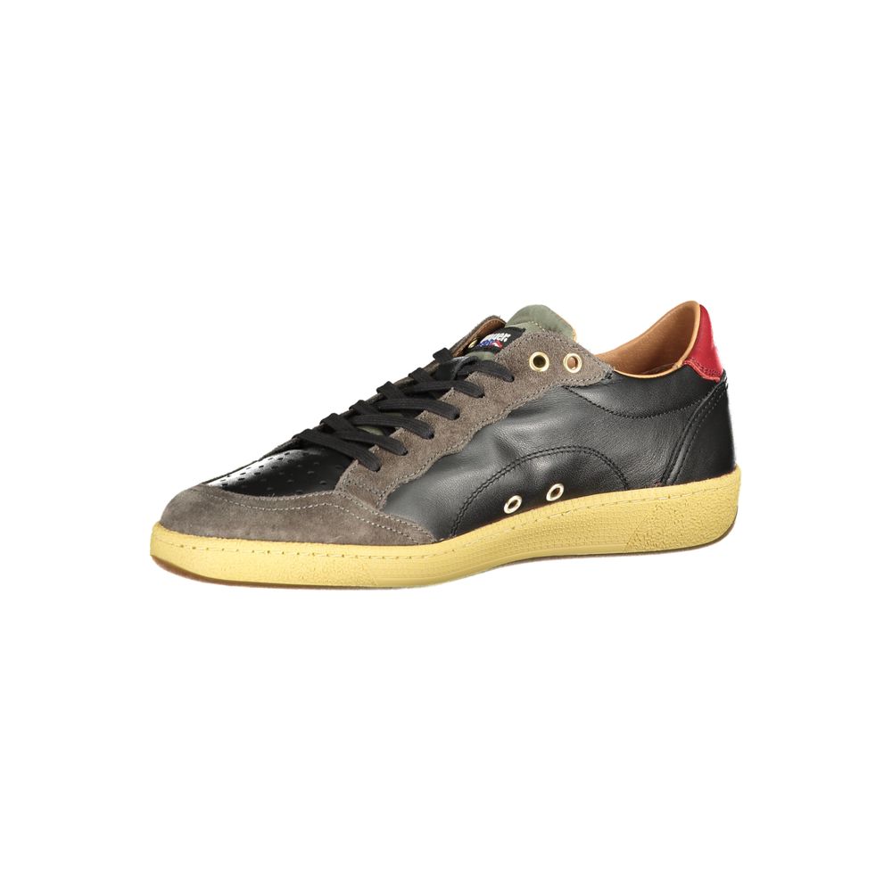 Blauer Black Leather Men Sneaker LUNESCAPE