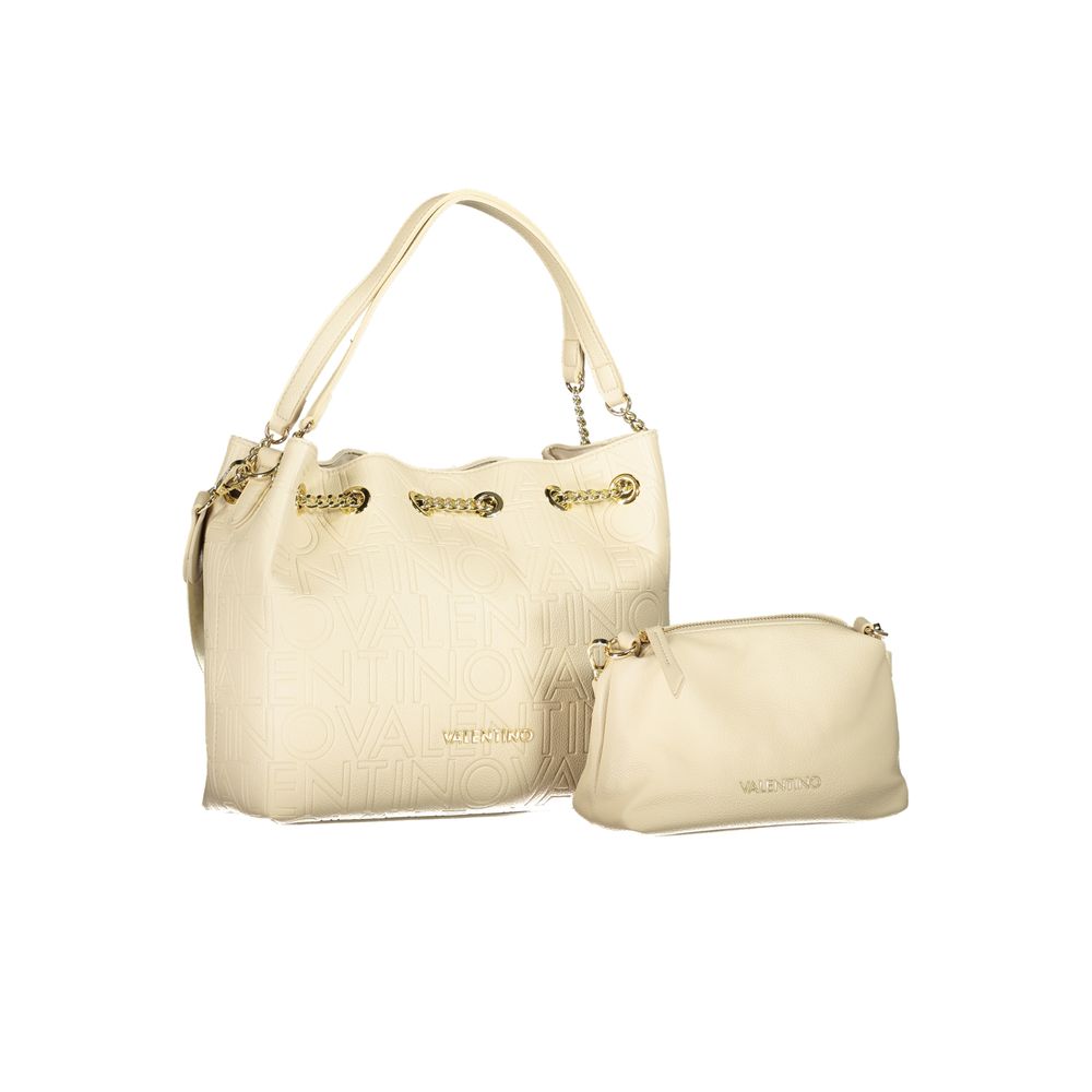 Mario Valentino Beige Polyethylene Handbag LUNESCAPE