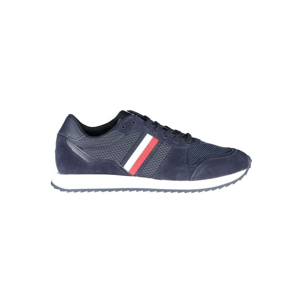 Tommy Hilfiger Blue Polyester Men Sneaker LUNESCAPE
