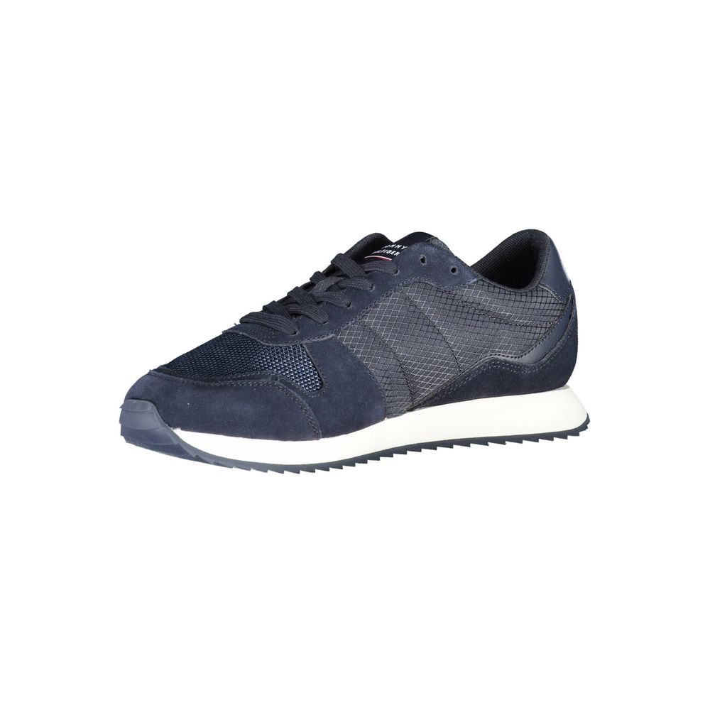 Tommy Hilfiger Blue Polyester Men Sneaker LUNESCAPE