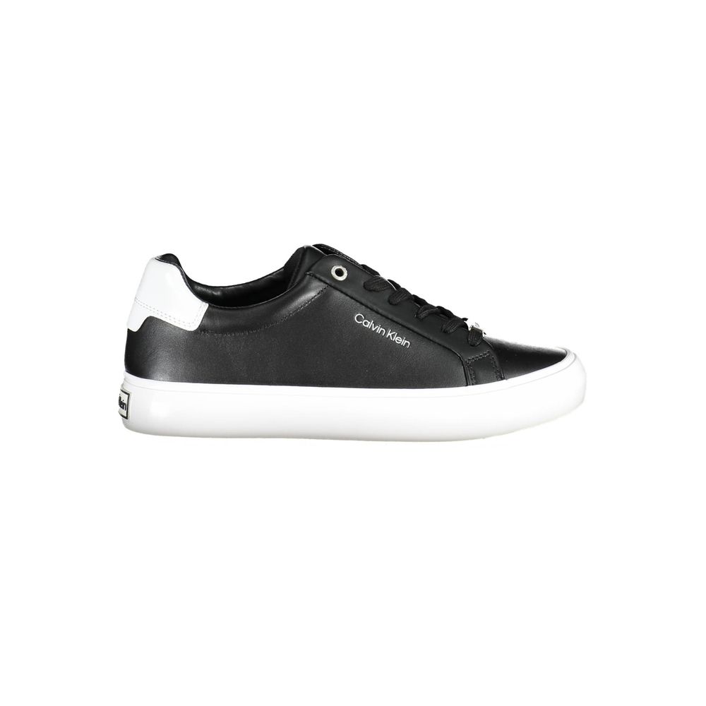 Calvin Klein Black Leather Women Sneaker LUNESCAPE