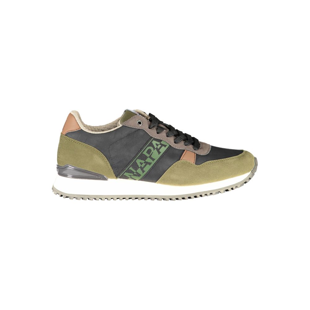Napapijri Green Polyester Men Sneaker LUNESCAPE