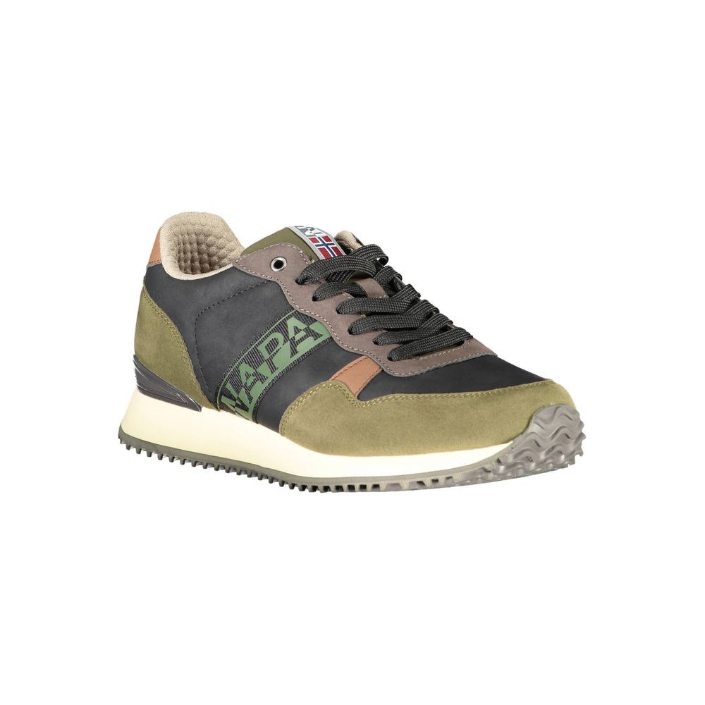 Napapijri Green Polyester Men Sneaker LUNESCAPE