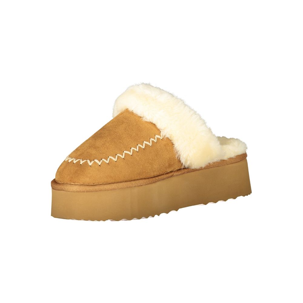 Laura Biagiotti Brown Polyester Women Sandal LUNESCAPE