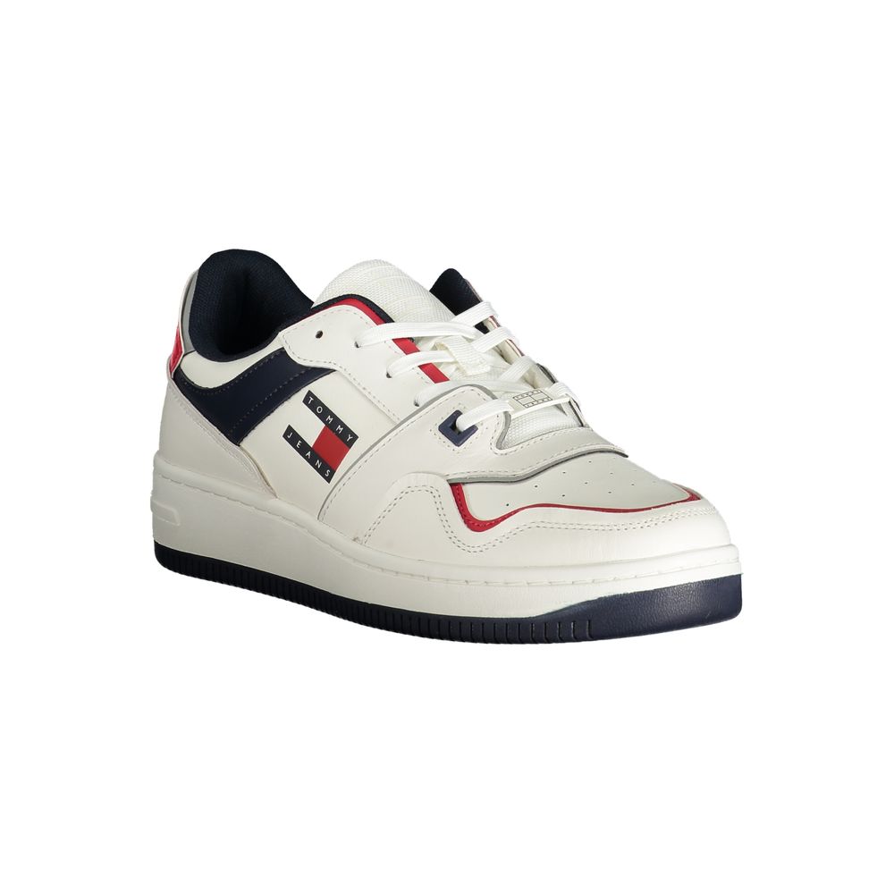 Tommy Hilfiger White Leather Men Sneaker LUNESCAPE