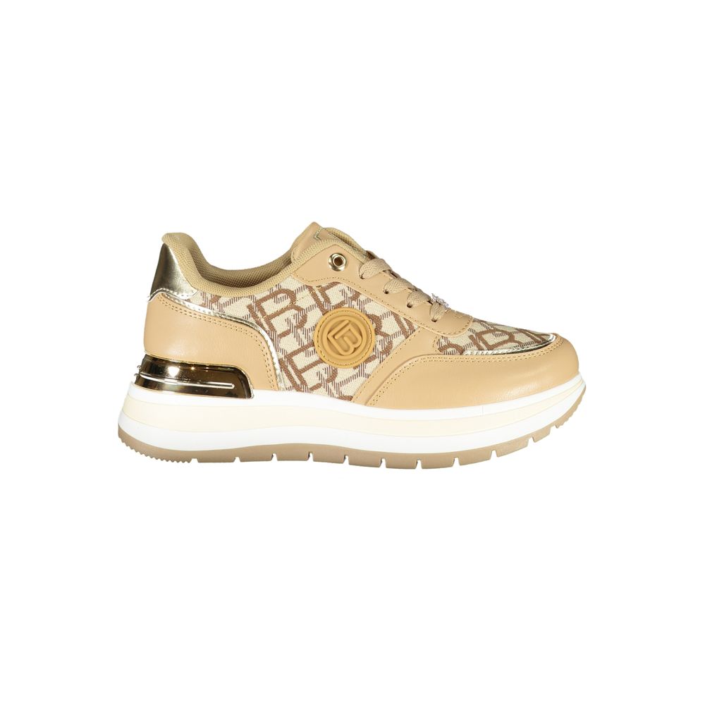 Laura Biagiotti Beige Polyester Women Sneaker LUNESCAPE