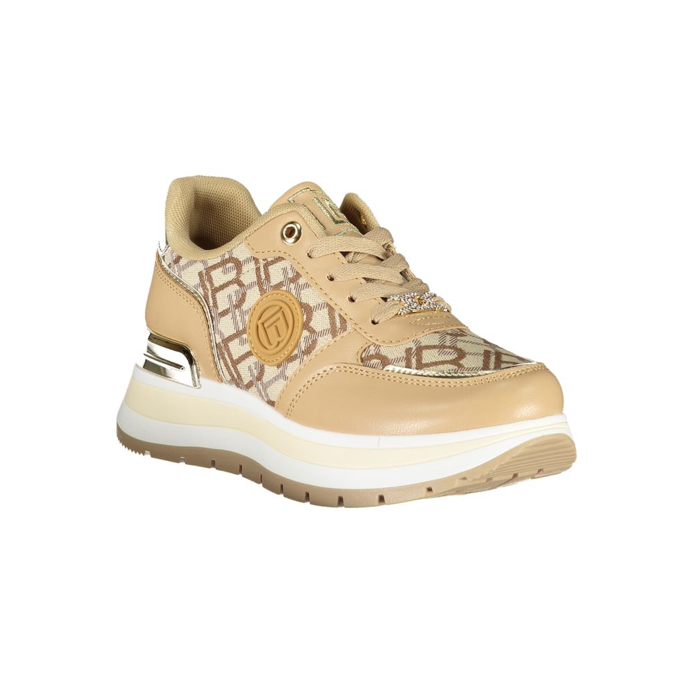 Laura Biagiotti Beige Polyester Women Sneaker LUNESCAPE