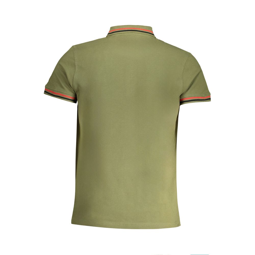 Cavalli Class Green Cotton Polo Shirt LUNESCAPE