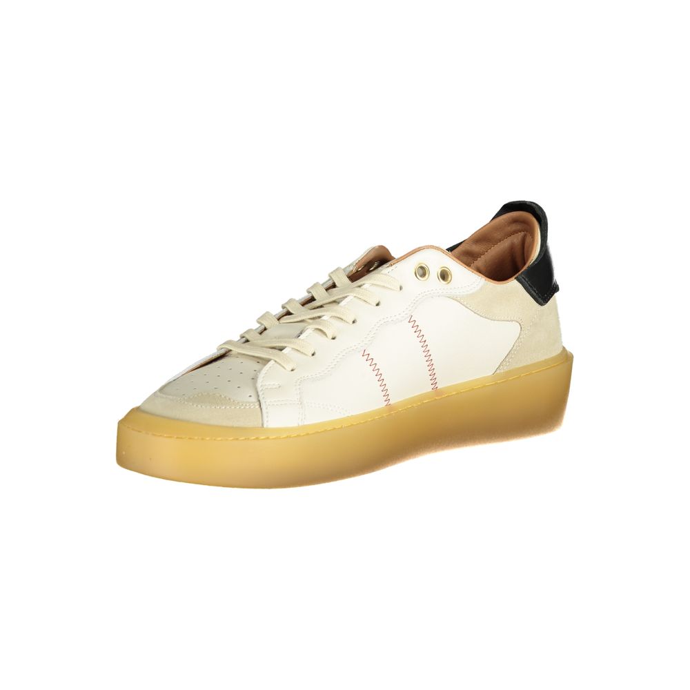 Blauer White Leather Men Sneaker LUNESCAPE