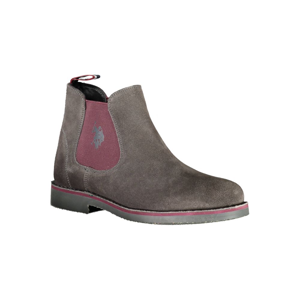 U.S. POLO ASSN. Gray Leather Men's Chelsea Boot