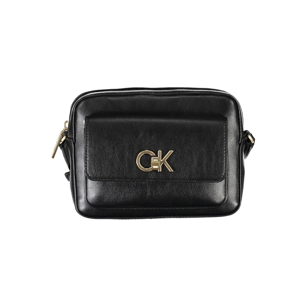 Calvin Klein Black Recycled Polyester Women Handbag LUNESCAPE