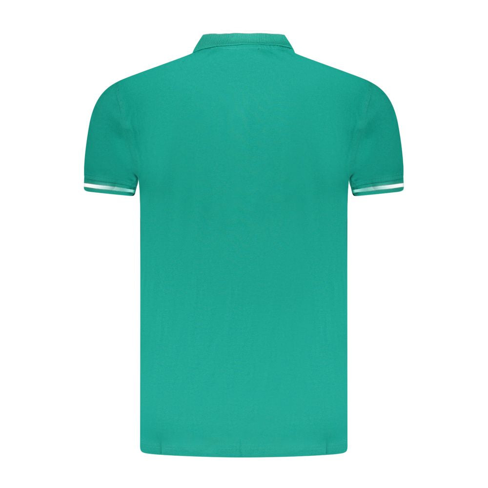 Cavalli Class Green Cotton Men Polo Shirt LUNESCAPE