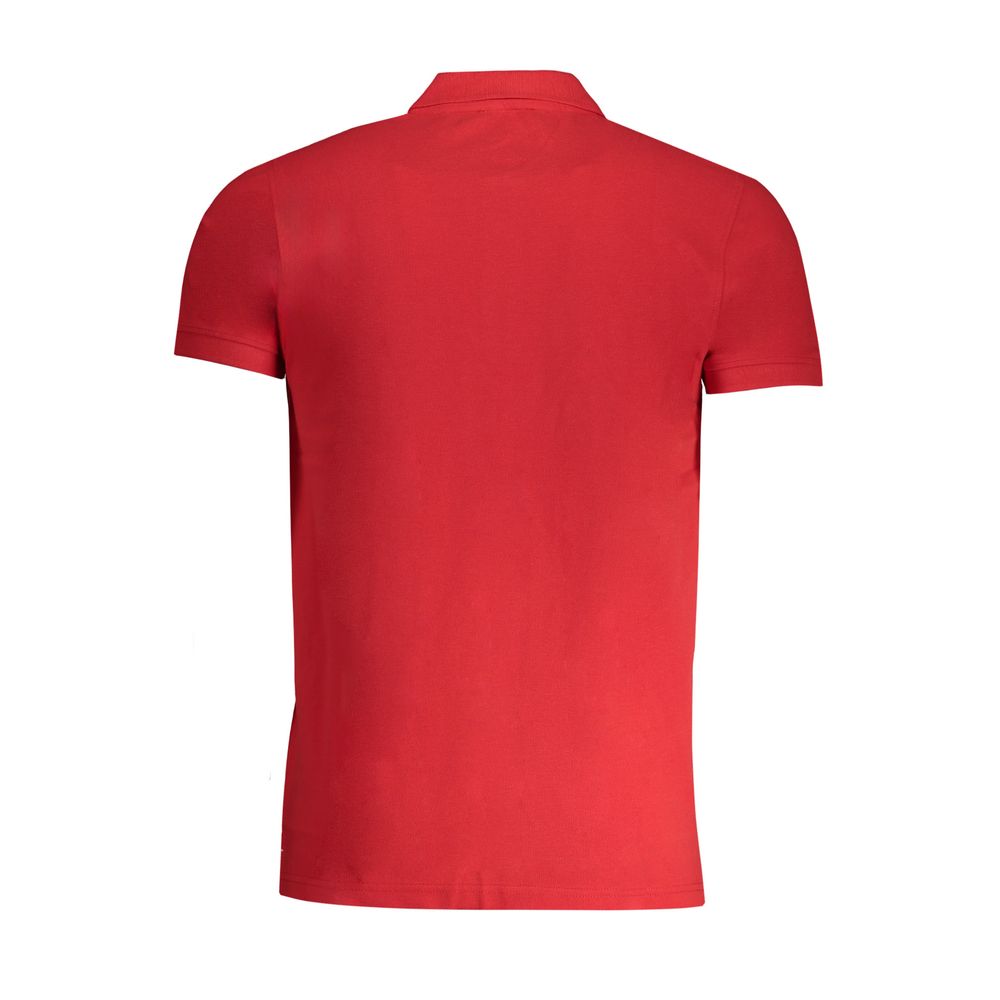 Cavalli Class Red Cotton Polo Shirt LUNESCAPE