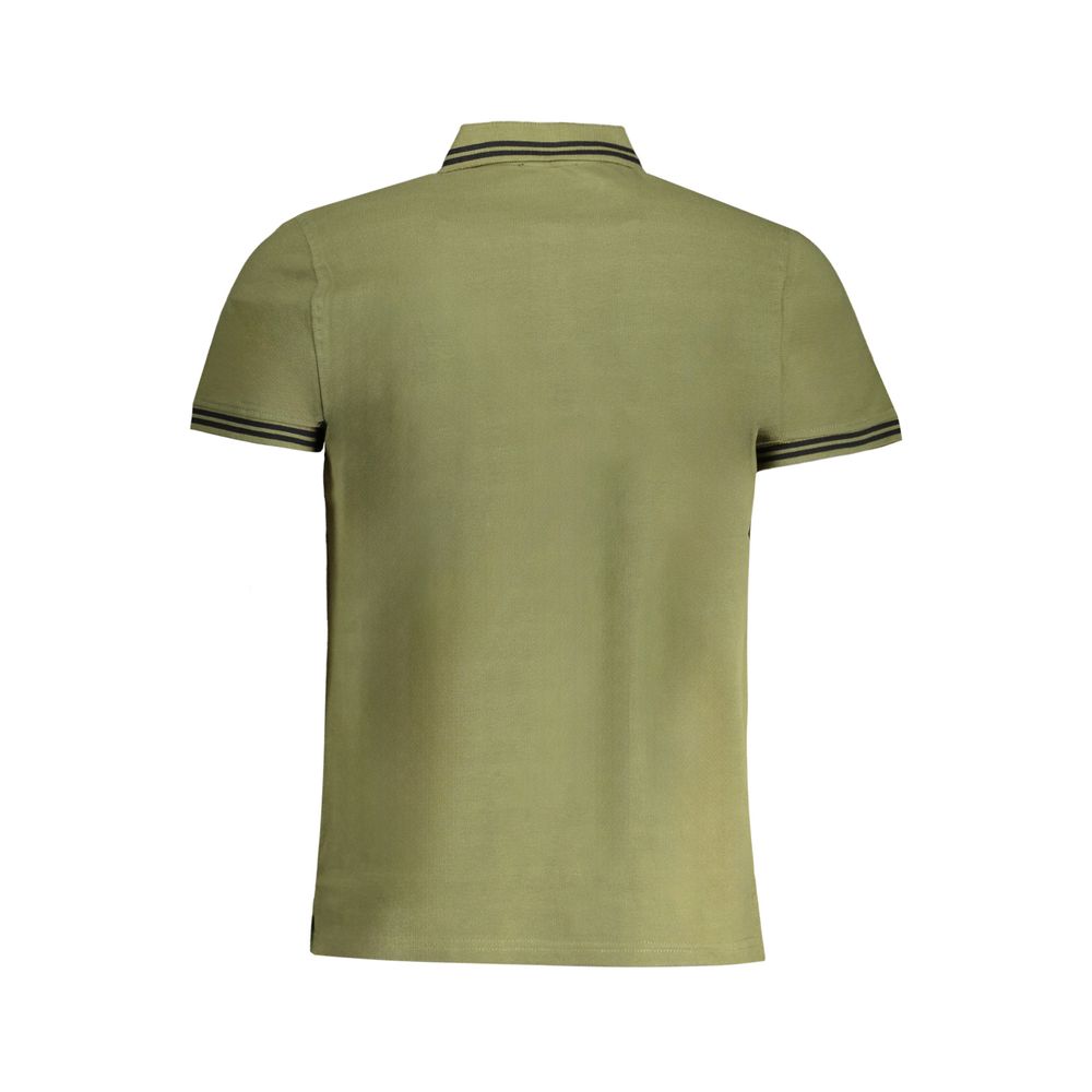 Cavalli Class Green Cotton Polo Shirt LUNESCAPE