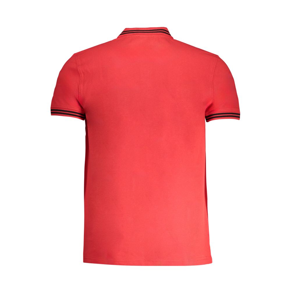 Cavalli Class Red Cotton Polo Shirt LUNESCAPE
