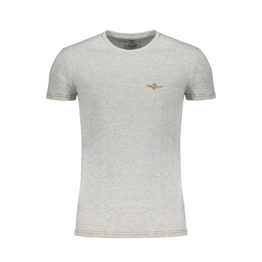 Aeronautica Militare Brown Cotton Men T-Shirt LUNESCAPE