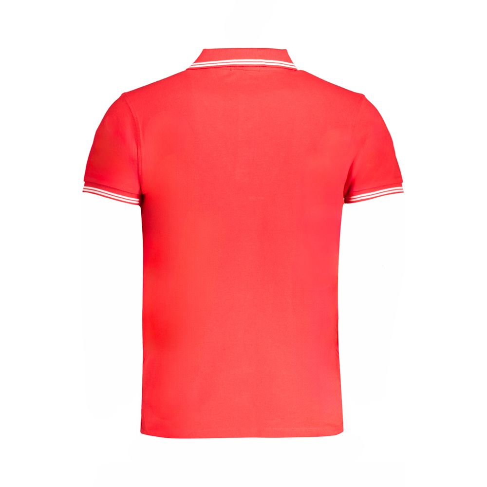 Cavalli Class Red Cotton Polo Shirt LUNESCAPE
