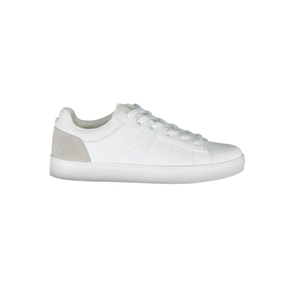 Napapijri White Leather Women Sneaker LUNESCAPE