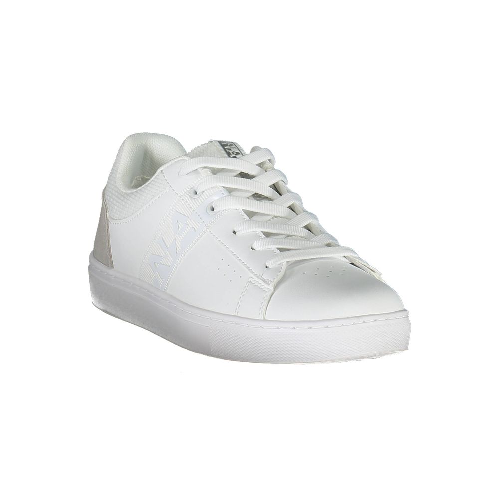 Napapijri White Leather Women Sneaker LUNESCAPE