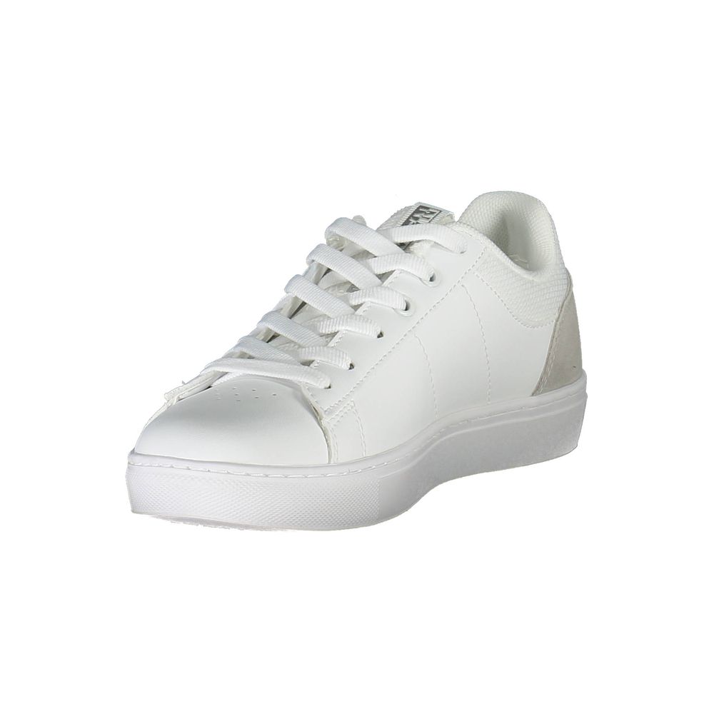 Napapijri White Leather Women Sneaker LUNESCAPE