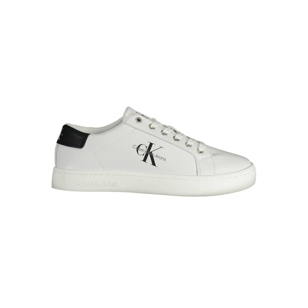 Calvin Klein White Recycled Polyester Men Sneaker LUNESCAPE