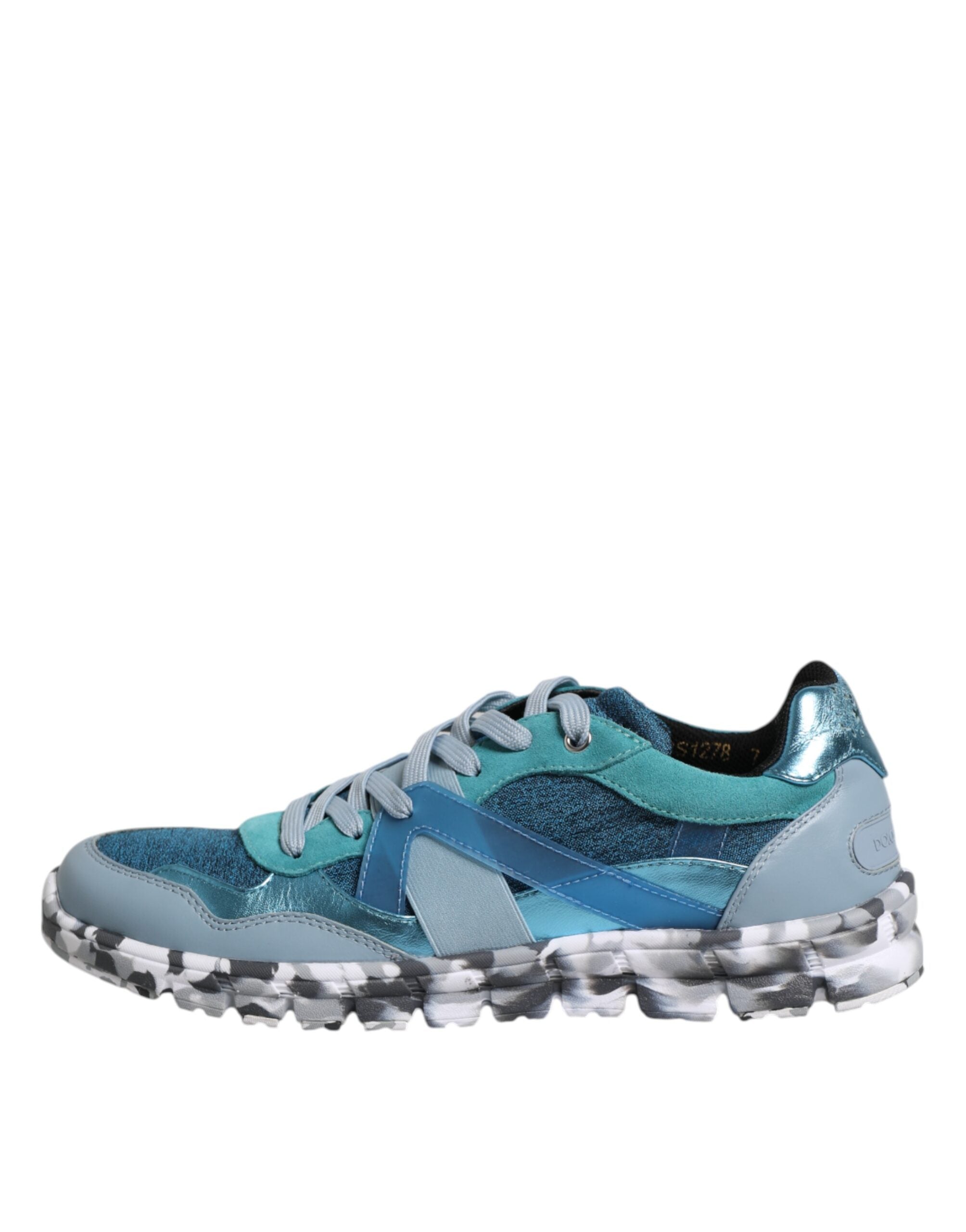 Dolce & Gabbana Multicolor Lace Up Low Top Men Sneakers Shoes