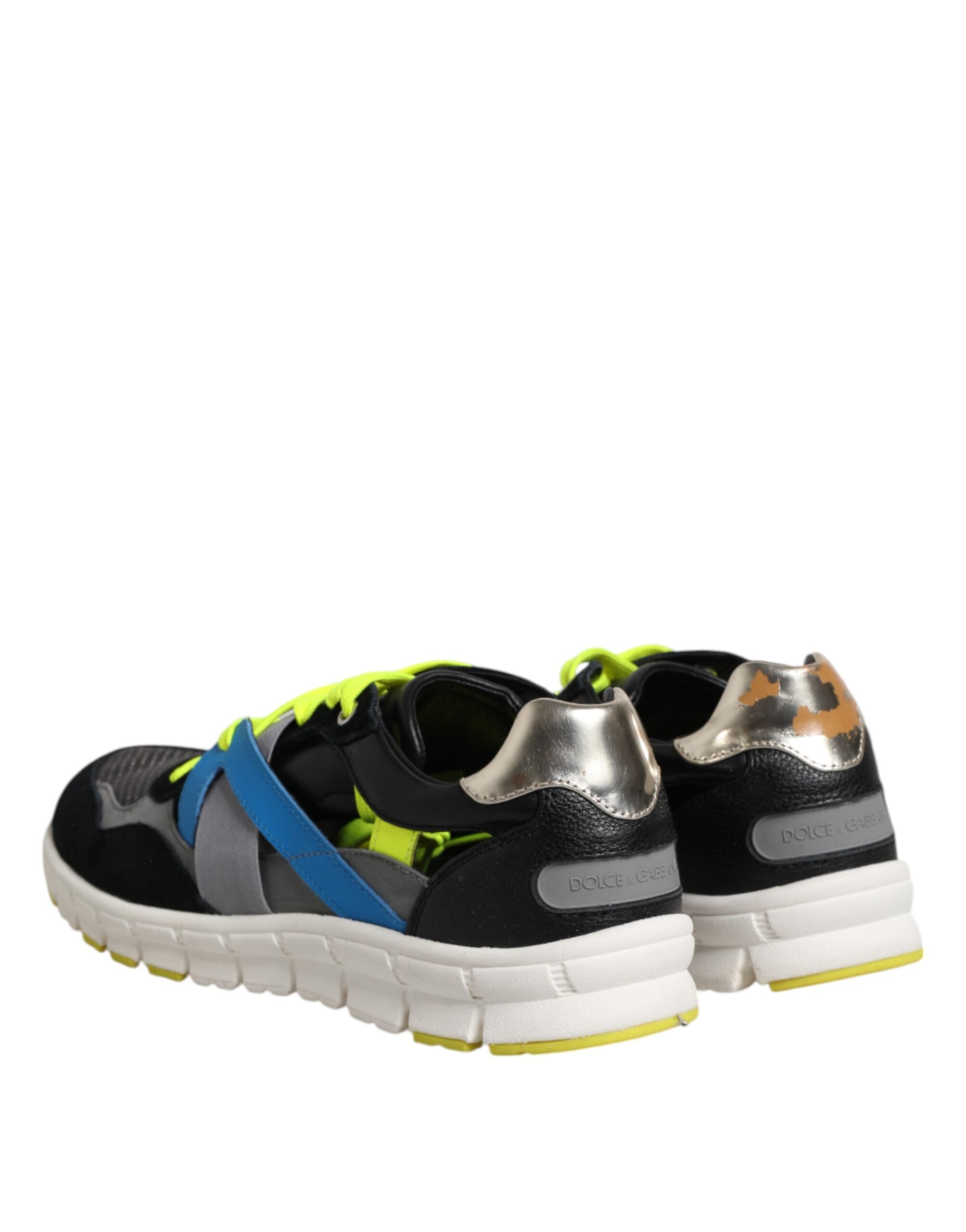 Dolce & Gabbana Multicolor Lace Up Low Top Men Sneakers Shoes