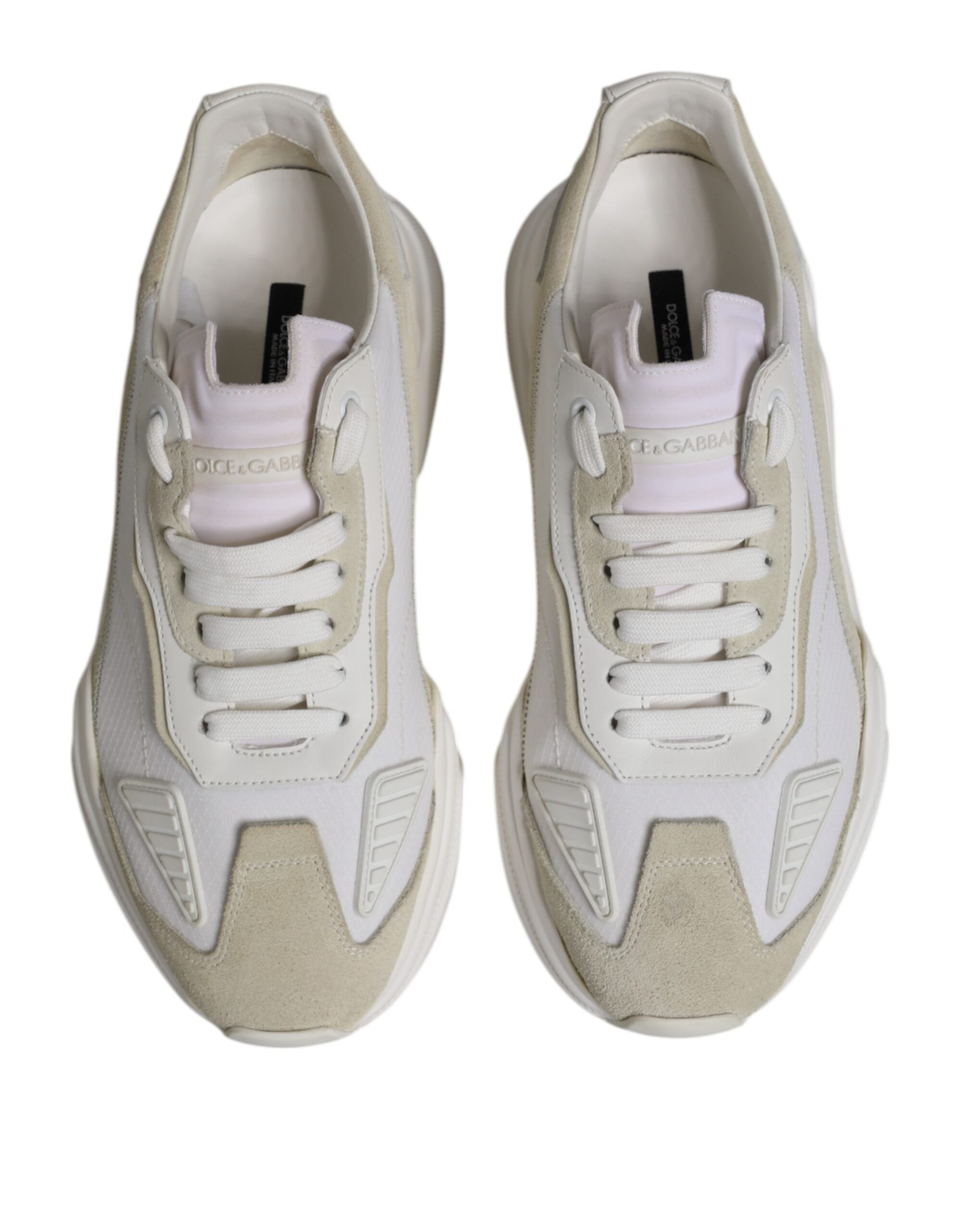 Dolce & Gabbana White Low Top Daymaster Men Sneakers Shoes