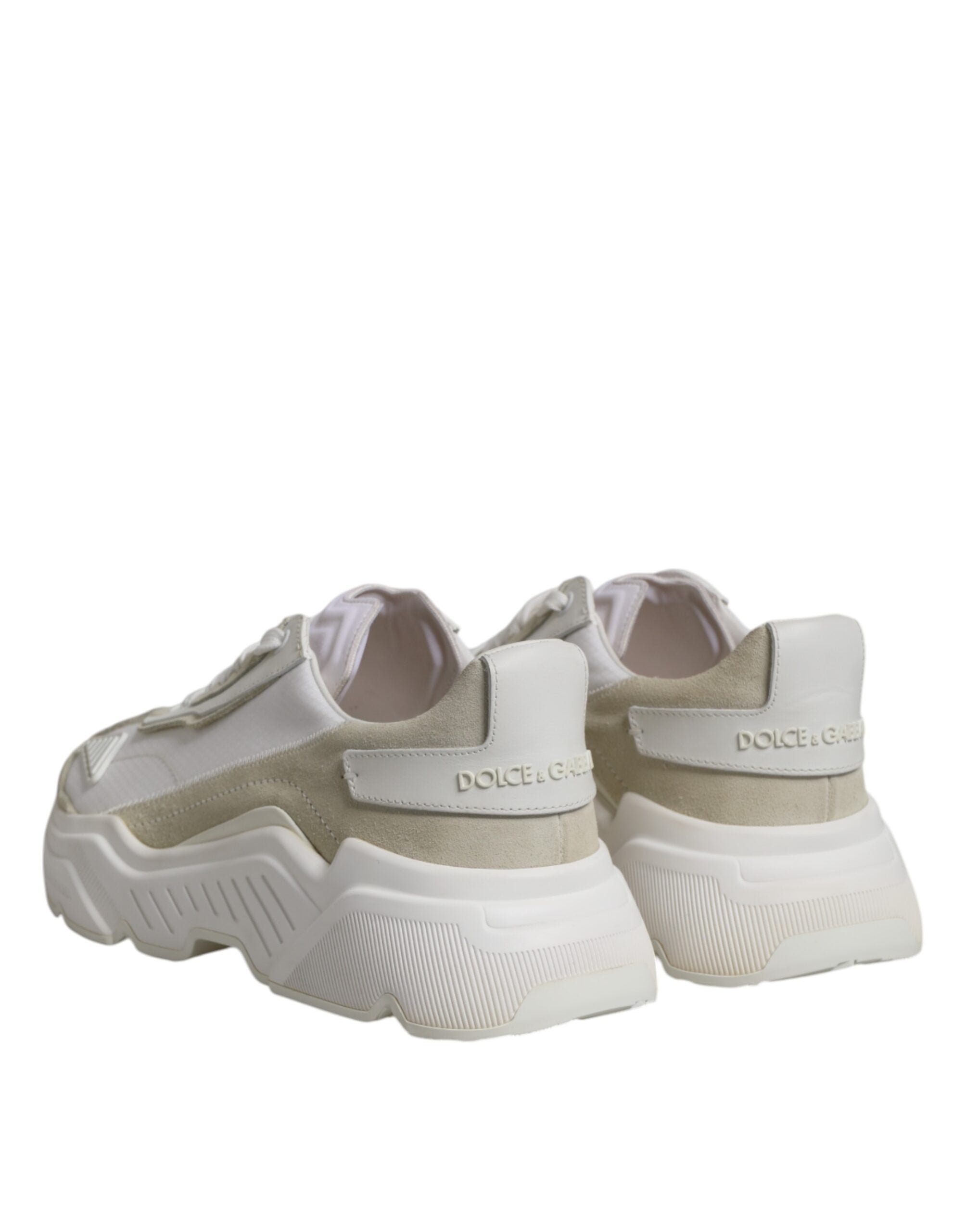 Dolce & Gabbana White Low Top Daymaster Men Sneakers Shoes