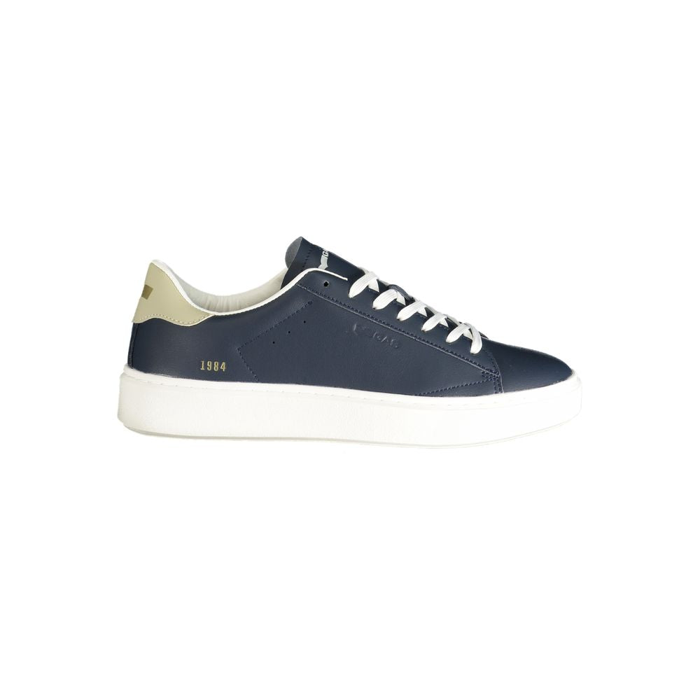 Gas Blue Polyester Men Sneaker LUNESCAPE