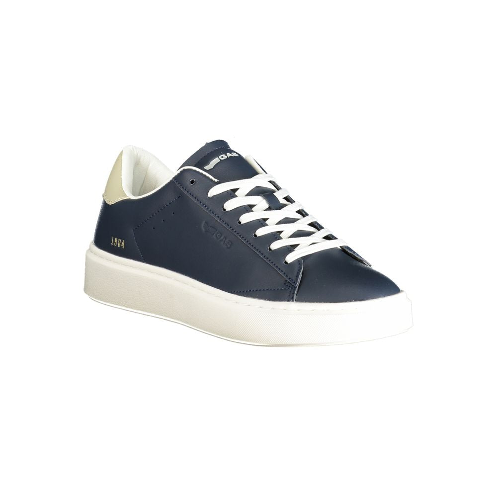 Gas Blue Polyester Men Sneaker LUNESCAPE