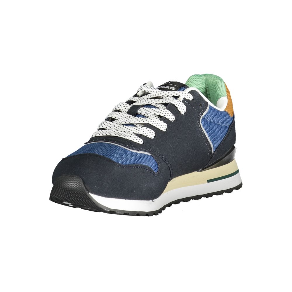 Gas Blue Polyester Men Sneaker LUNESCAPE