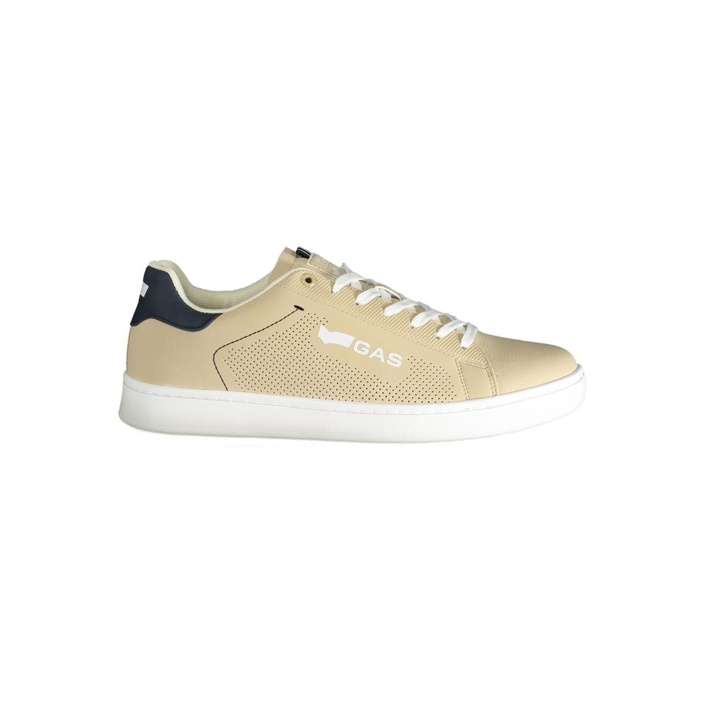 Gas Beige Polyester Men Sneaker LUNESCAPE