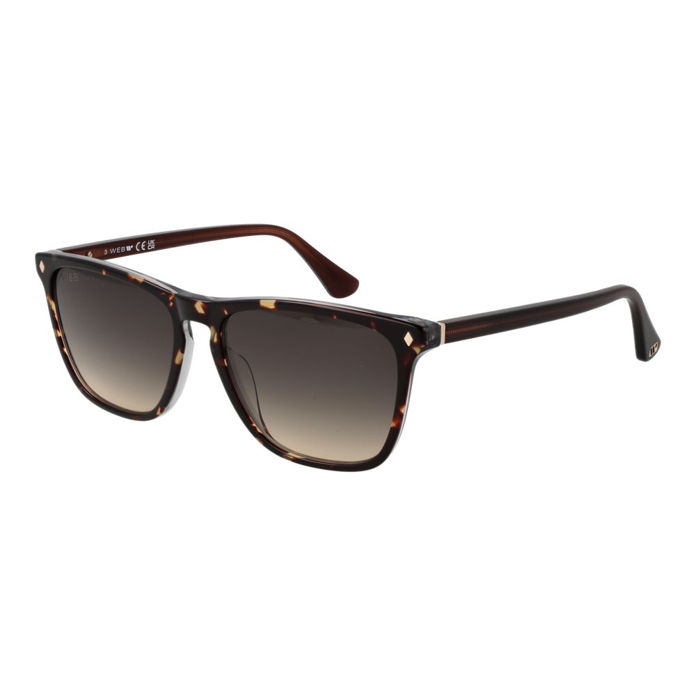 Web Brown Men Sunglasses LUNESCAPE