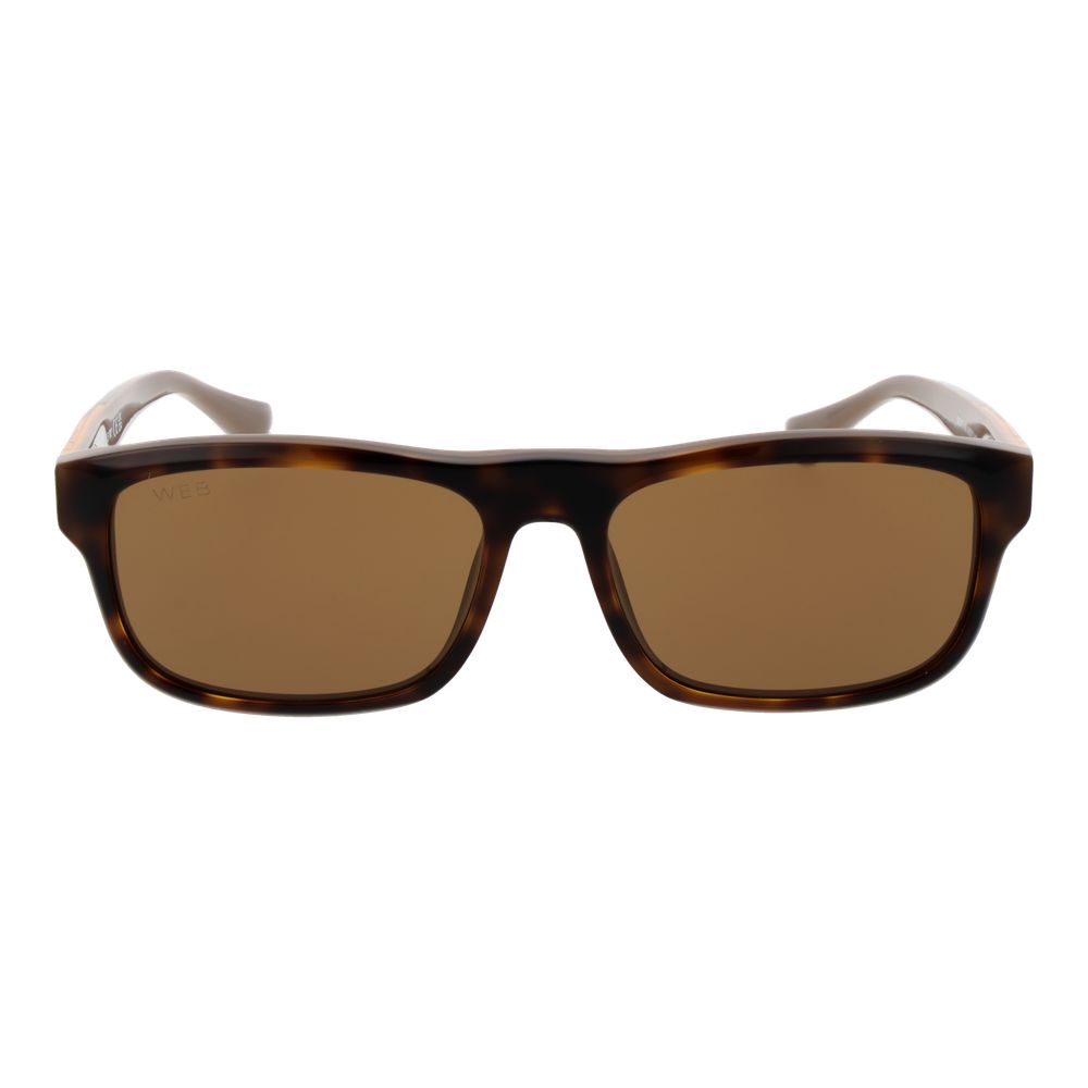 Web Brown Men Sunglasses LUNESCAPE