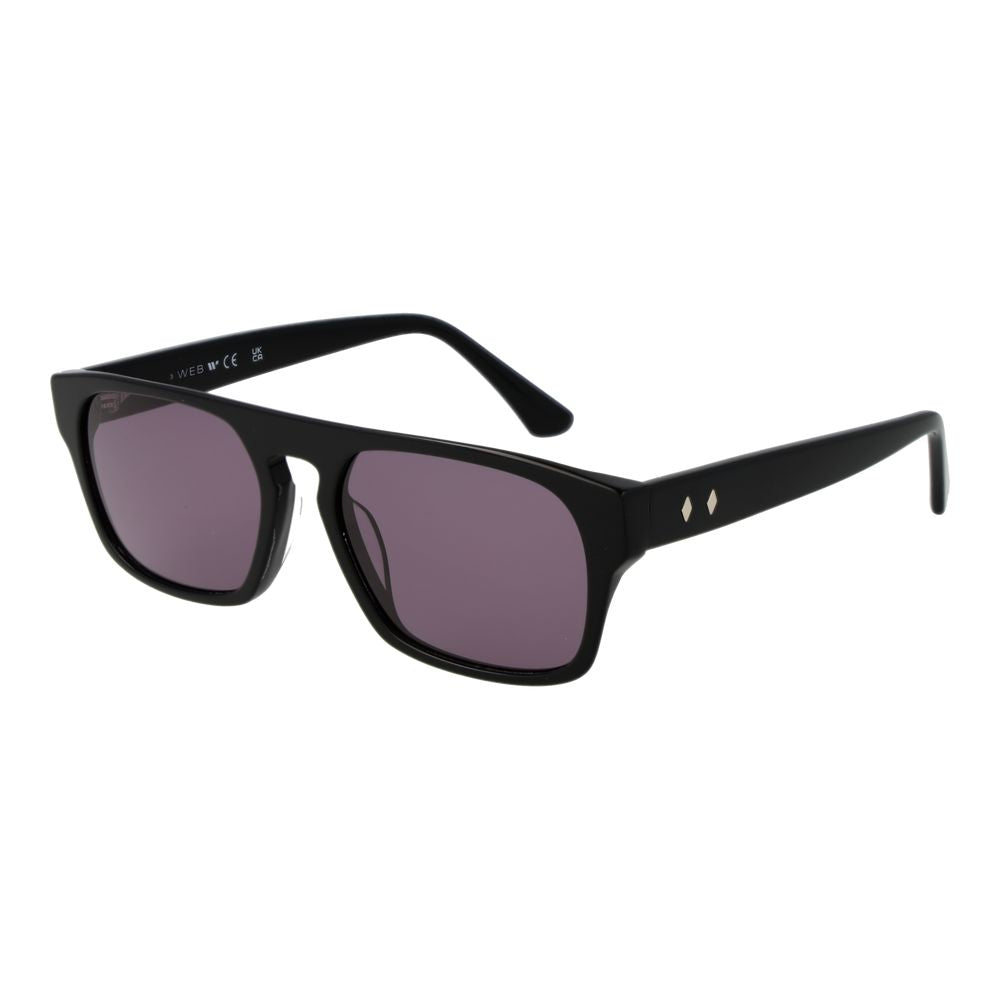 Web Black Unisex Sunglasses LUNESCAPE