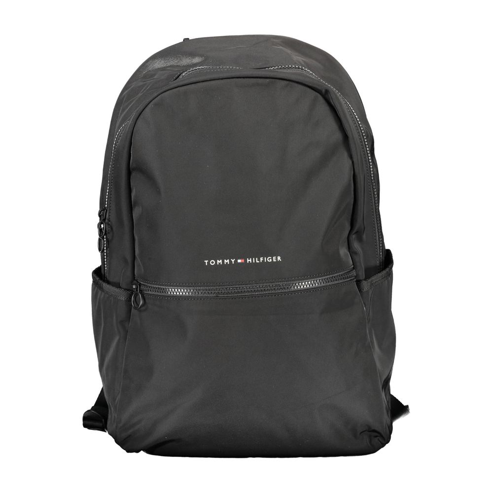 Tommy Hilfiger Black Polyester Backpack LUNESCAPE