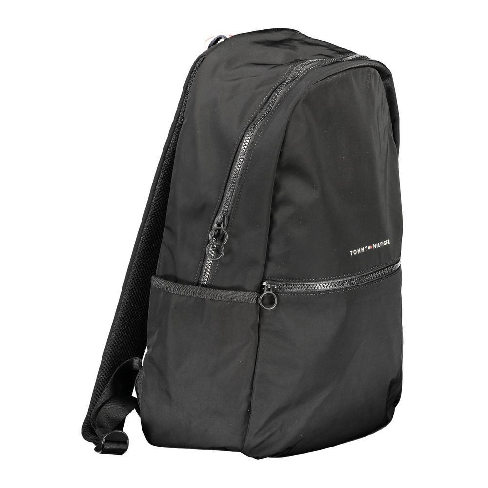 Tommy Hilfiger Black Polyester Backpack LUNESCAPE