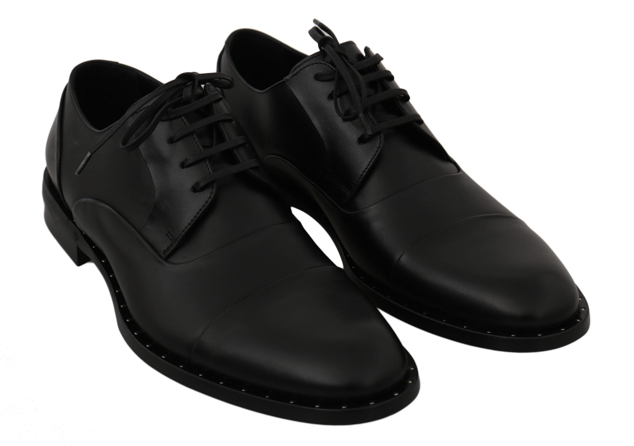 Dolce & Gabbana Black Leather Derby Formal Shoes LUNESCAPE