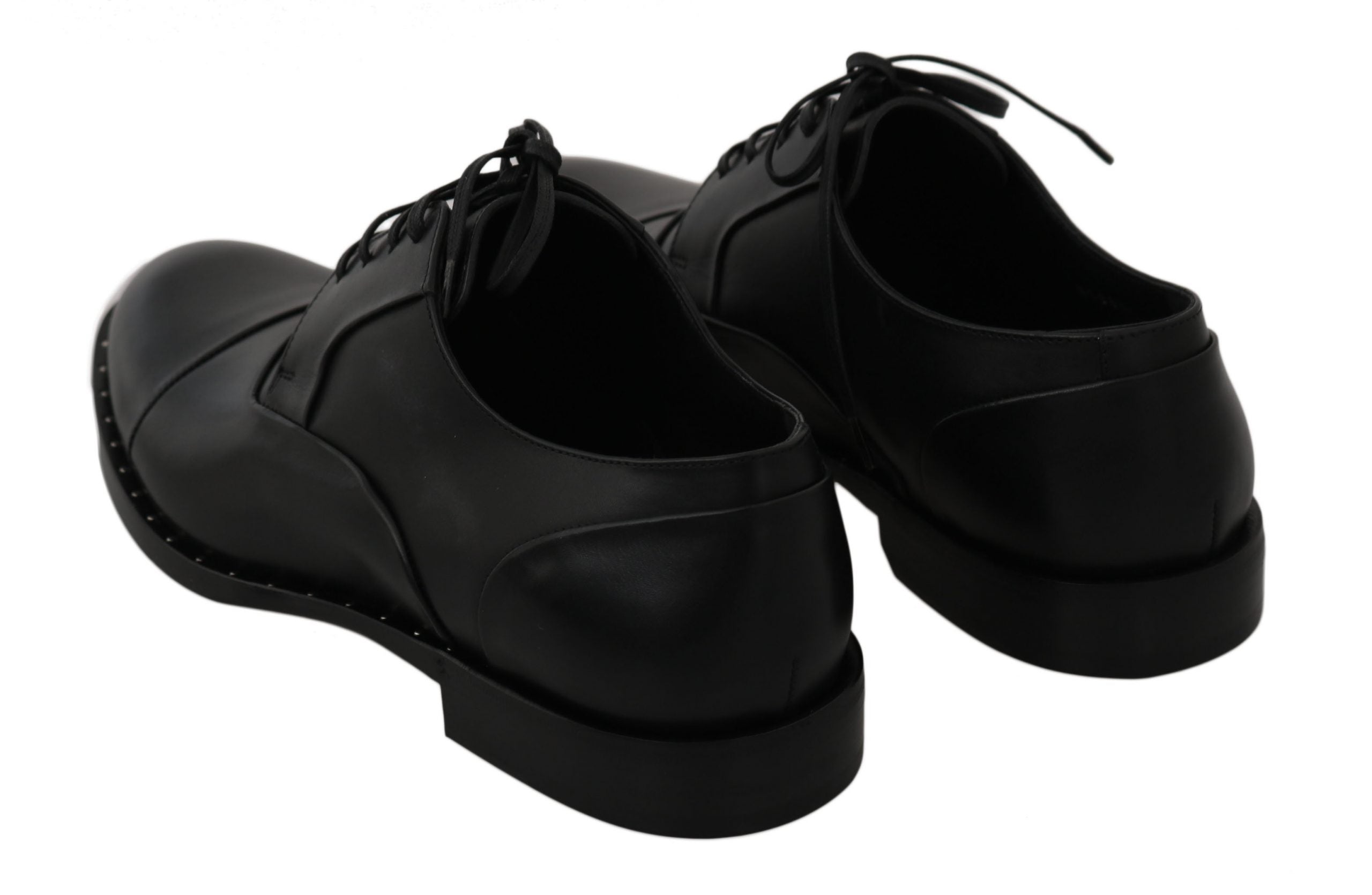 Dolce & Gabbana Black Leather Derby Formal Shoes LUNESCAPE