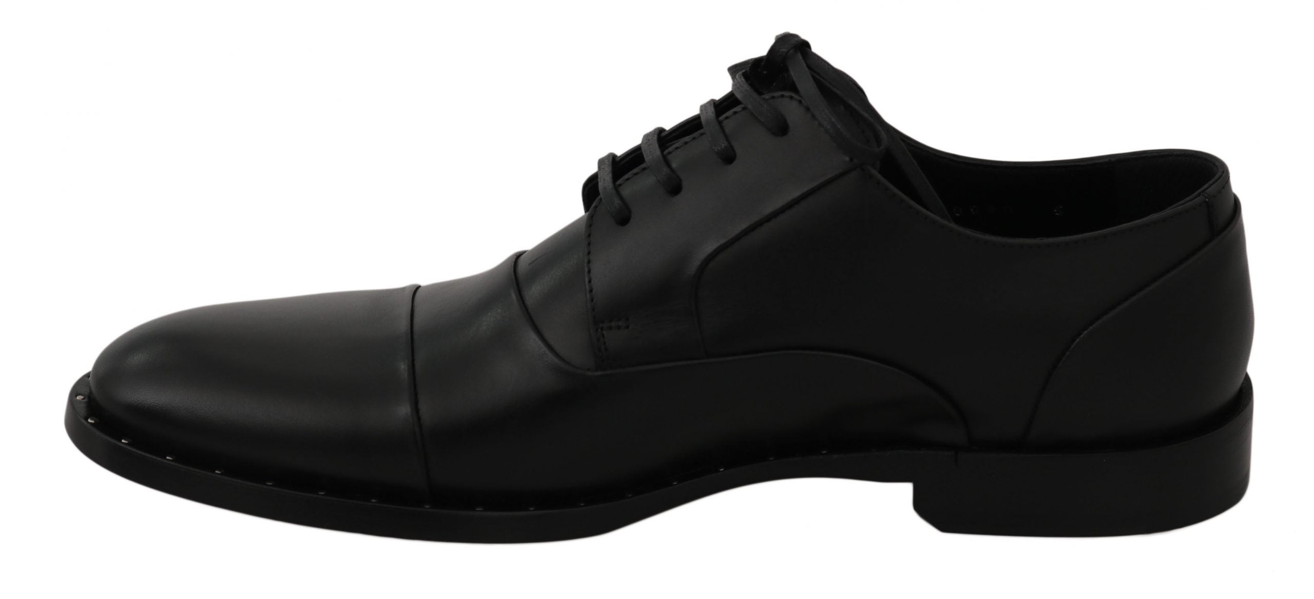 Dolce & Gabbana Black Leather Derby Formal Shoes LUNESCAPE