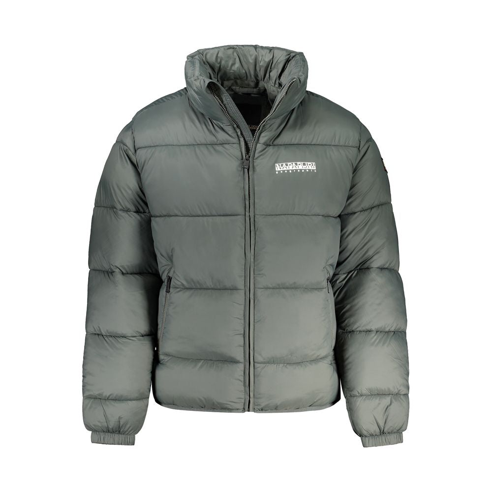 Napapijri Green Polyamide Men Jacket LUNESCAPE