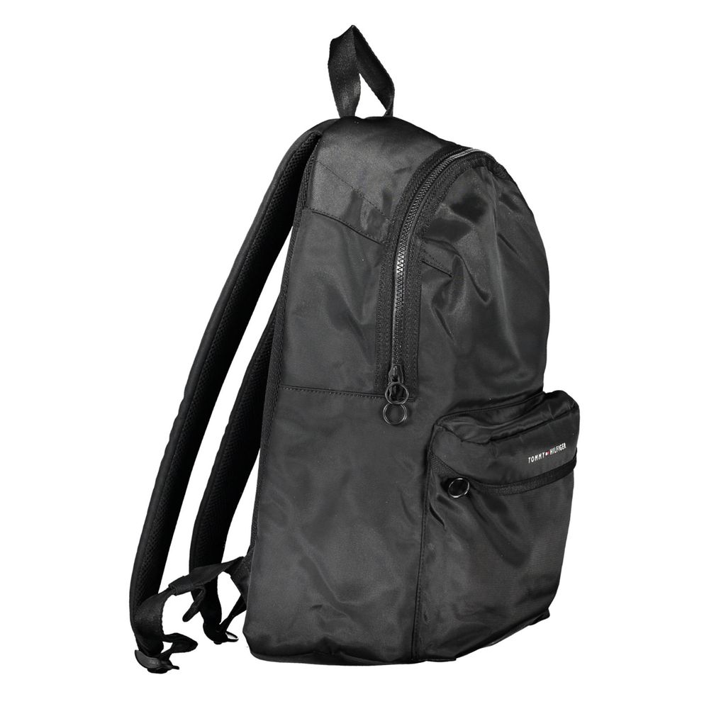 Tommy Hilfiger Black Polyester Backpack LUNESCAPE