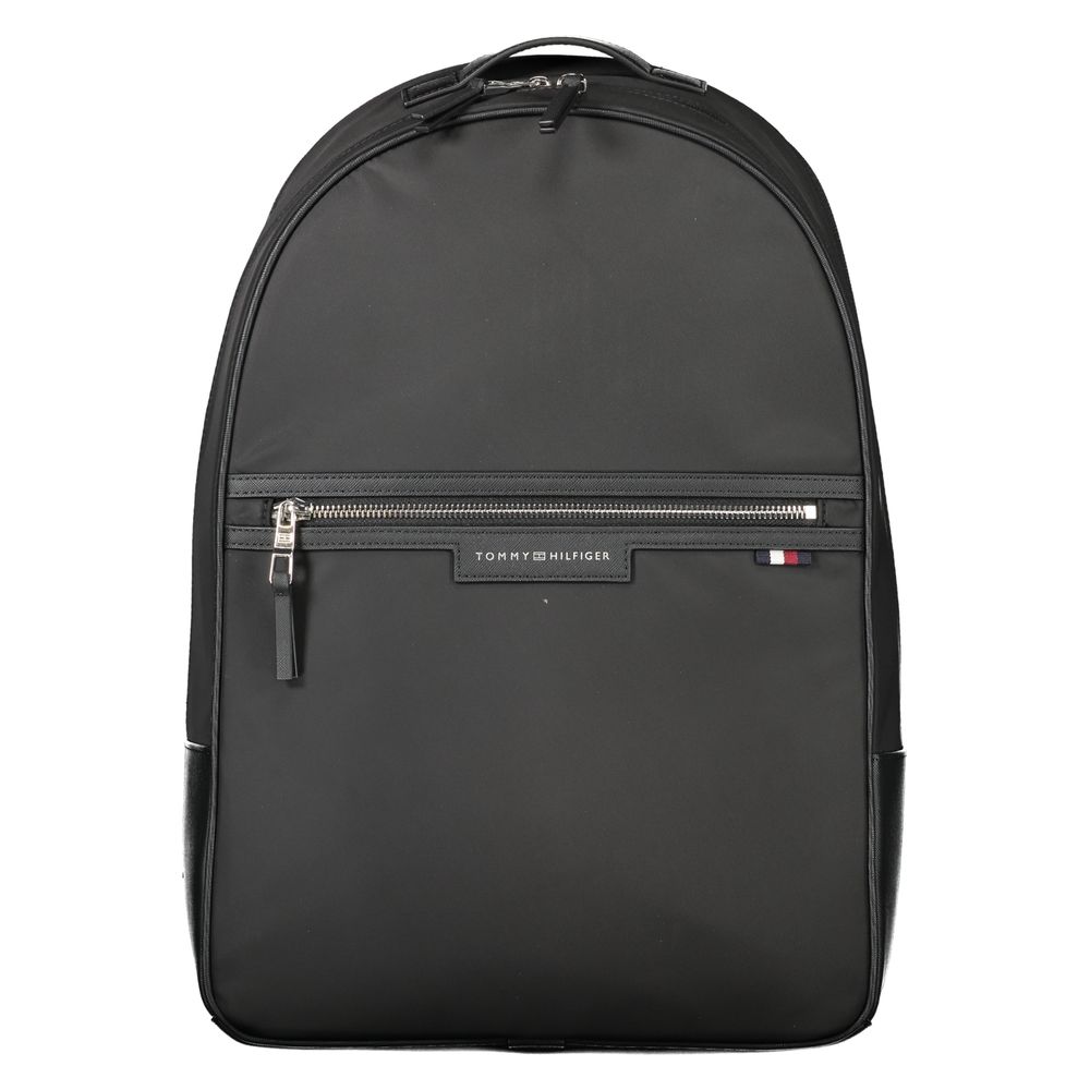 Tommy Hilfiger Black Polyester Backpack LUNESCAPE