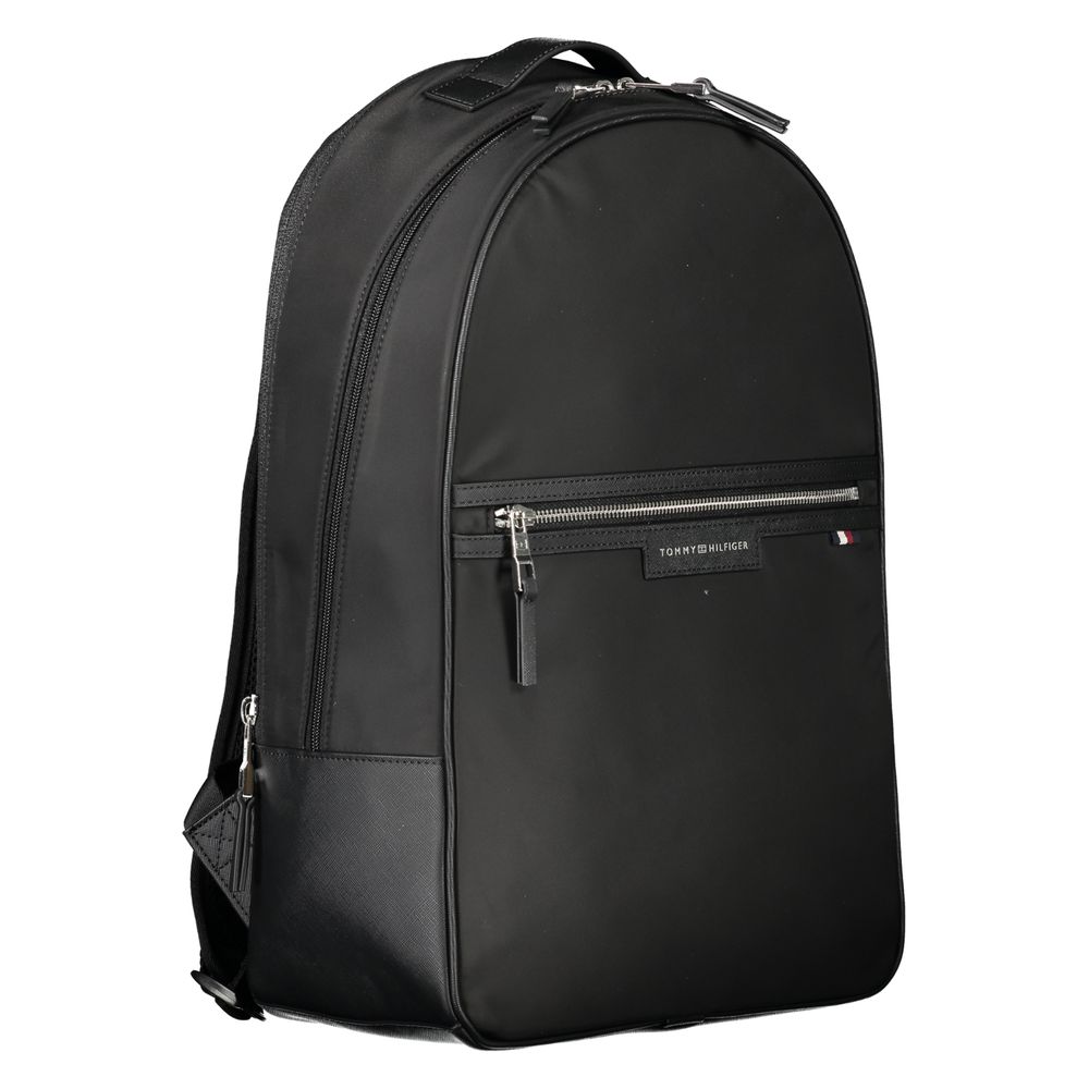 Tommy Hilfiger Black Polyester Backpack LUNESCAPE