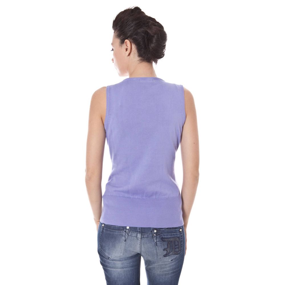 Datch Purple Cotton Sweater LUNESCAPE