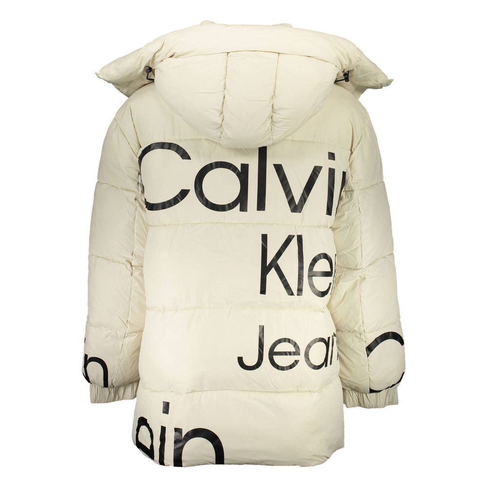 Calvin Klein Beige Polyester Jacket LUNESCAPE