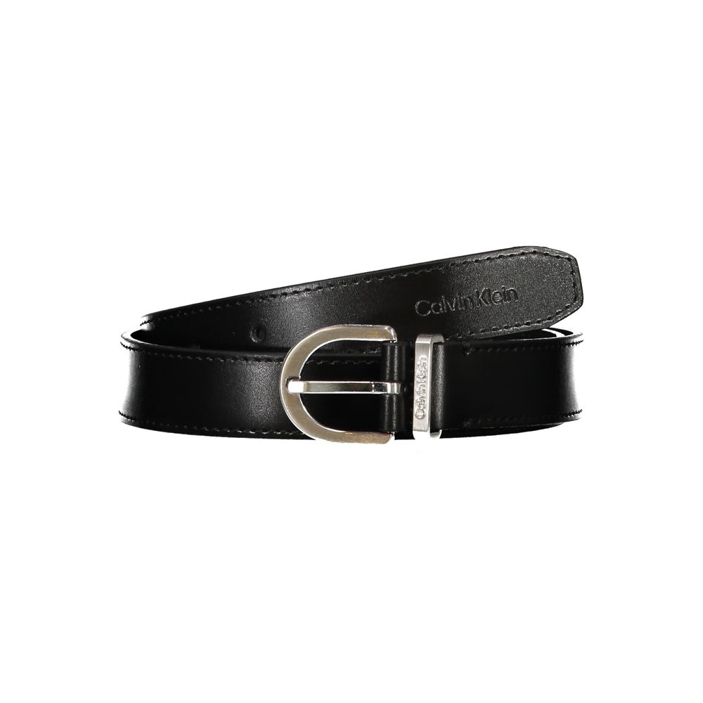 Calvin Klein Black Leather Belt LUNESCAPE
