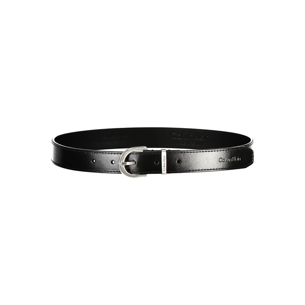 Calvin Klein Black Leather Belt LUNESCAPE